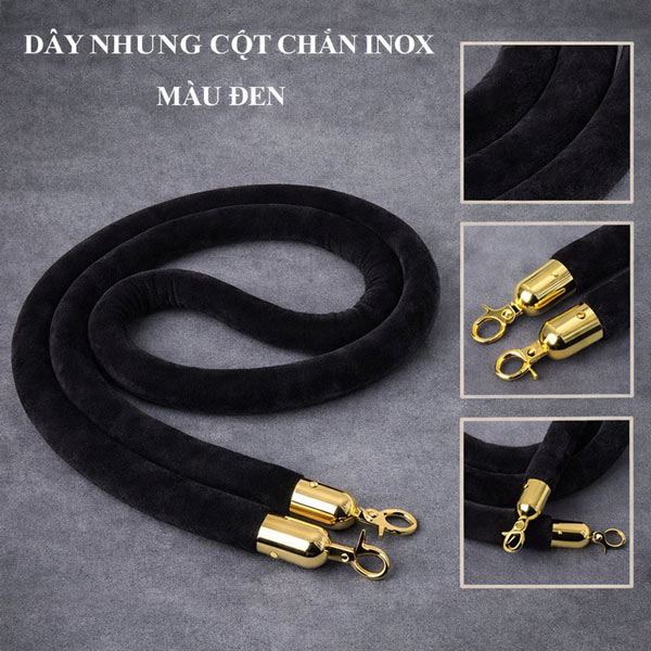 Đặc điểm thiết kế dây nhung trùng màu đen