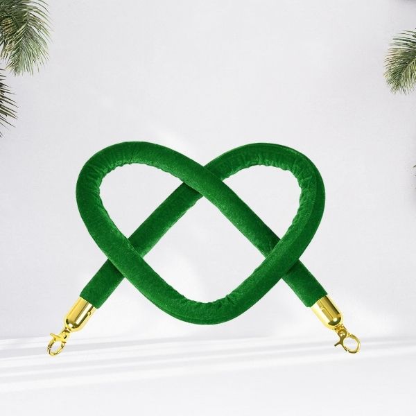 Dây nhung màu xanh cột chắn có chiều dài 1.5m