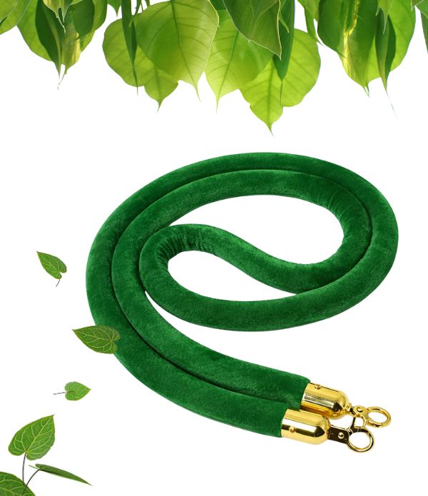 Dây nhung cột chắn màu xanh lá