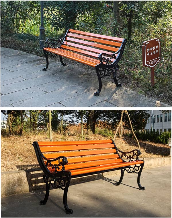 Mẫu ghế công viên phù hợp với không gian công cộng rộng rãi