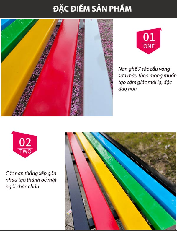 Khám phá đặc điểm của ghế băng công cộng không tựa