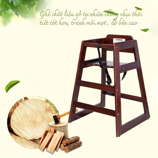 Ghế gỗ cao cấp, được xử lý cẩn thận nên có độ bền cao