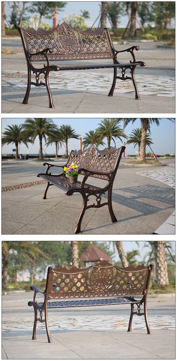 Với thiết kế đẹp, mẫu ghế nhôm đúc công viên được sử dụng rộng rãi