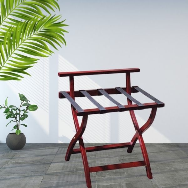 Mẫu giá gỗ để hành lý loại có tựa