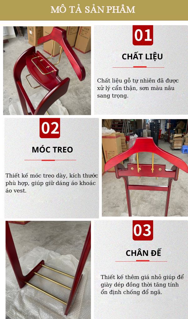 Tham khảo đặc điểm thiết kế giá treo đồ suite của Paloca