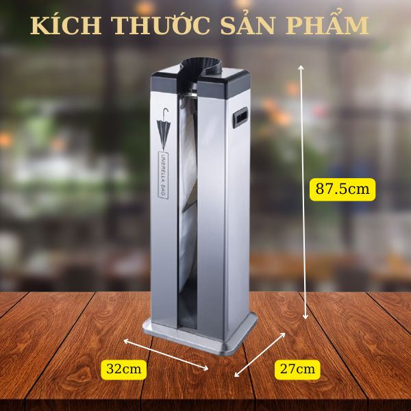Kích thước hộp bọc dù đơn