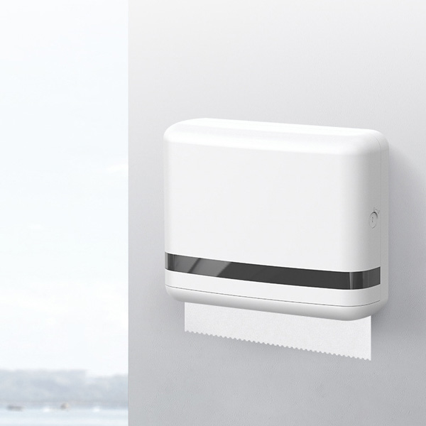 Mẫu hộp đựng giấy vệ sinh nhựa trắng kiểu dáng treo tường