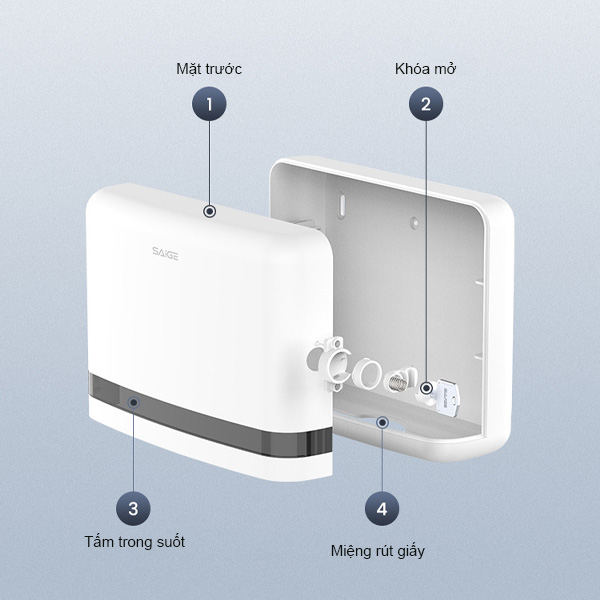 Khám phá cấu tạo hộp đựng giấy