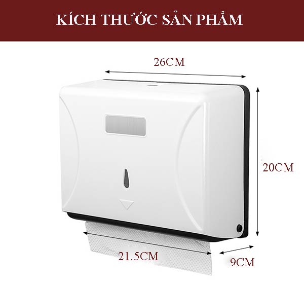 Kích thước hộp đựng giấy vệ sinh nhựa