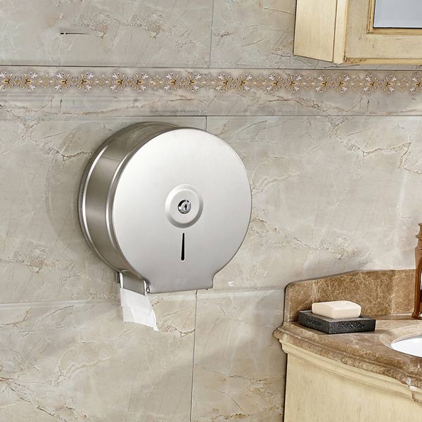 Hộp để giấy vệ sinh cuộn tròn công nghiệp bằng inox