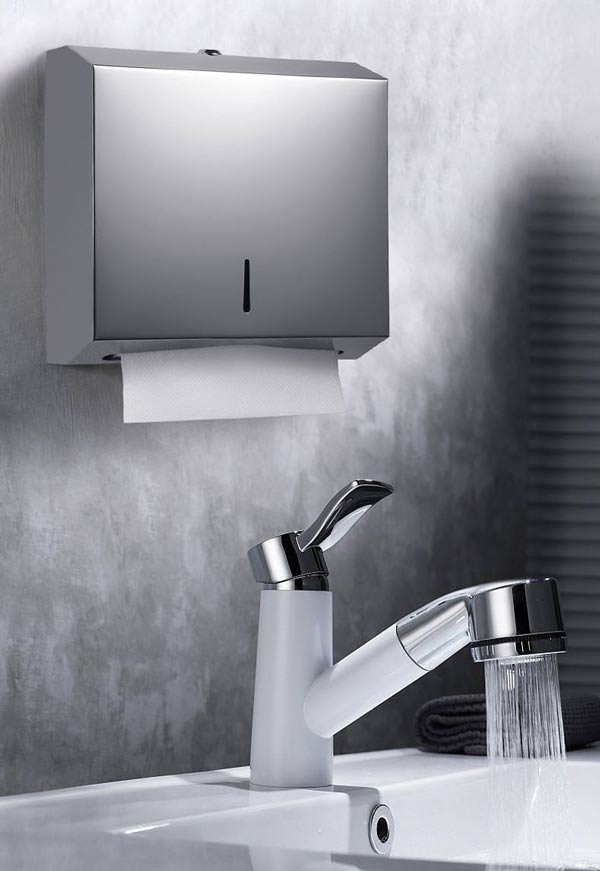 Hộp inox đựng giấy lau tay nhà tắm, nhà vệ sinh