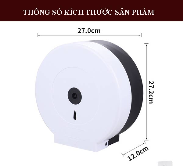 Kích thước hộp đựng giấy vệ sinh tròn cao cấp