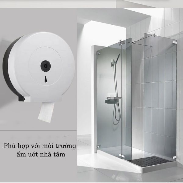 Hộp đựng giấy vệ sinh hình tròn kiểu dáng treo tường
