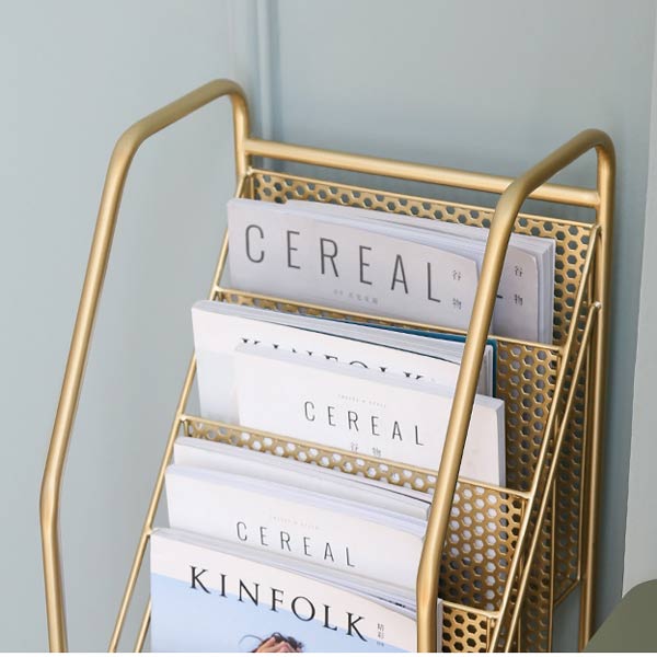 Đặc điểm kệ sách bằng thép sơn màu