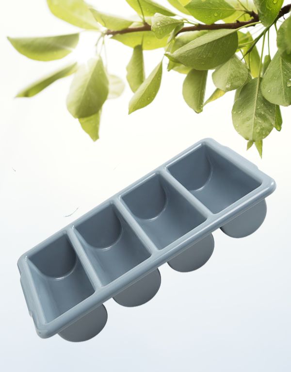 Mẫu khay nhựa 4 ngăn chuyên dụng để đựng thìa dĩa