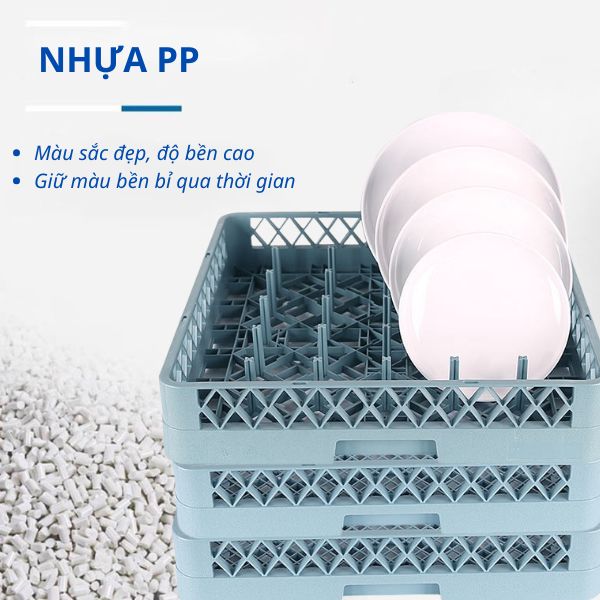 Khay rack được sản xuất từ nhựa PP