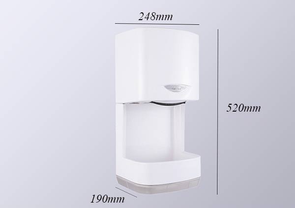Kích thước cụ thể máy sấy tay