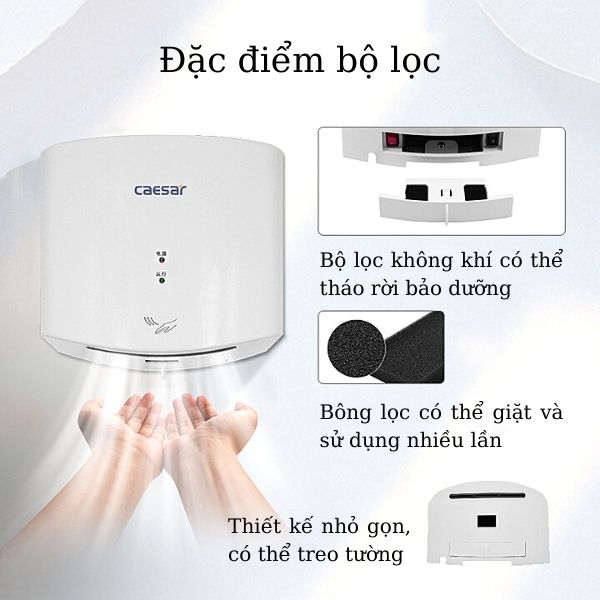 Tham khảo các đặc điểm máy sấy tay cảm ứng