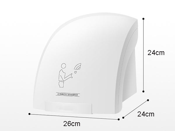 Kích thước máy hơ tay tự động