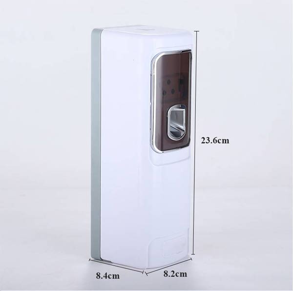 Kích thước máy xịt thơm phòng nghỉ tự động