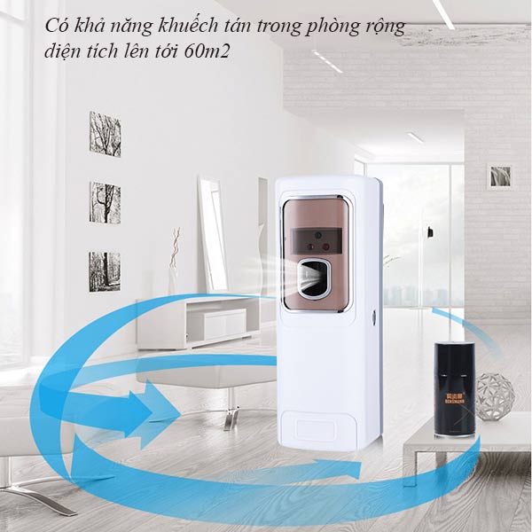 Máy xịt thơm lan tỏa mùi hương ra khắp phòng