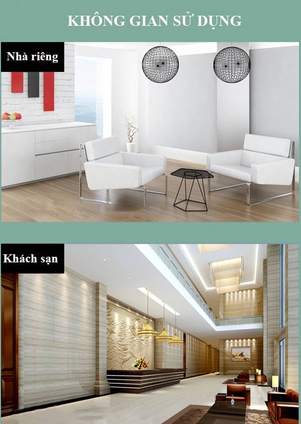 Máy xịt phòng được sử dụng ở nhiều không gian