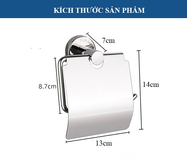Chi tiết kích thước móc treo giấy gắn tường