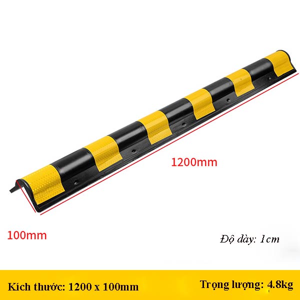 Kích thước cao su ốp cột phản quang 120cm