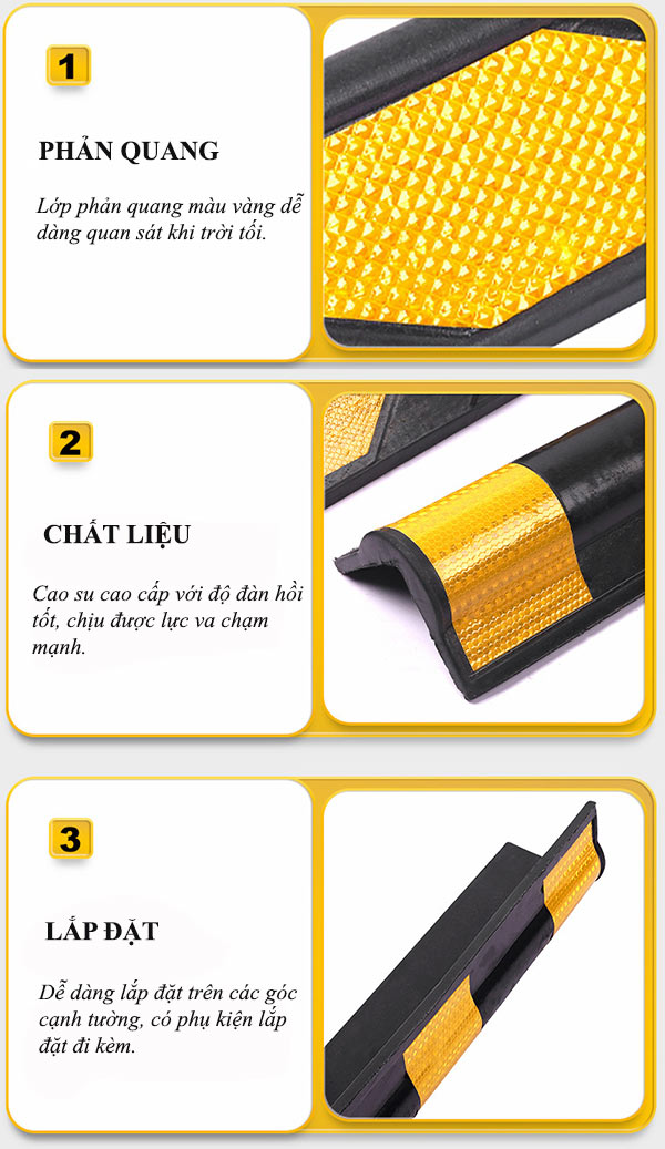 Đặc điểm thiết kế cao su ốp cột dài 1.2m