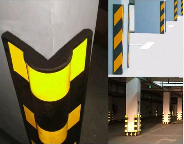 Dải phản quang vàng phát sáng trong bóng tối