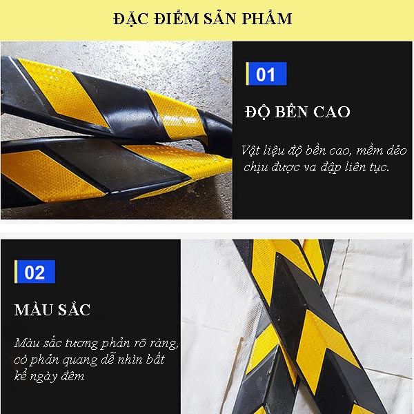 Đặc điểm thiết kế của cao su ốp bảo vệ cột tường