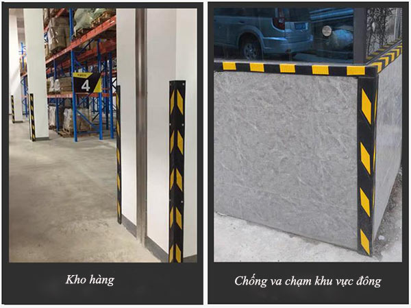 Các khu vực dễ xảy ra va chạm nên lắp ốp góc tường