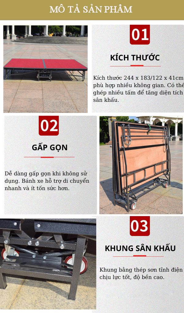Đặc điểm thiết kế sân khấu sự kiện di động