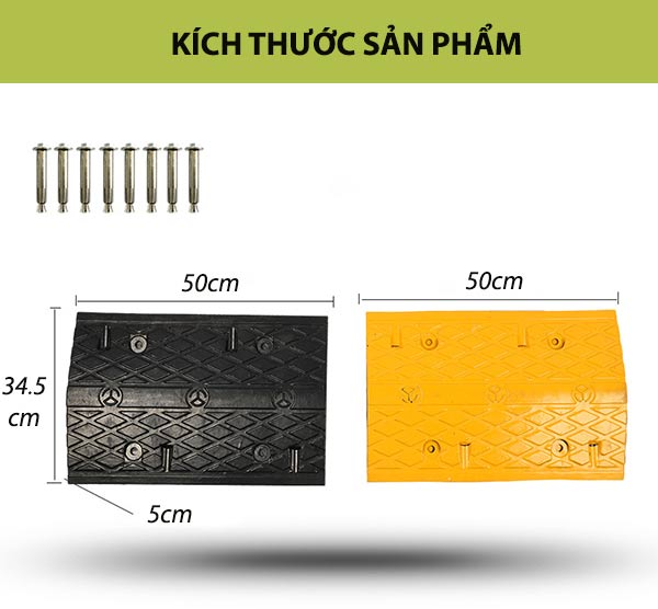 Tham khảo kích thước gờ giảm tốc