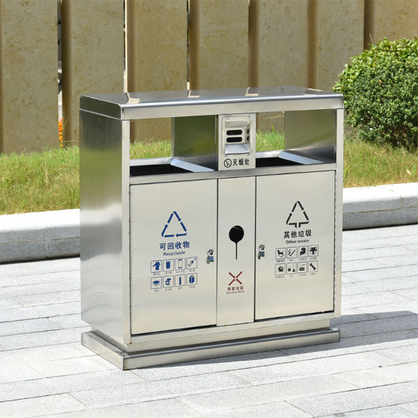 Thùng rác được sử dụng ở nhiều không gian