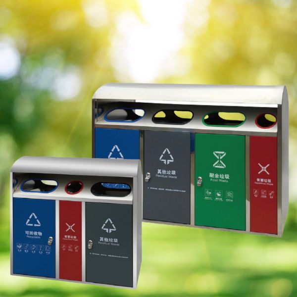 Mẫu thùng rác nhiều ngăn của Paloca hỗ trợ phân loại rác