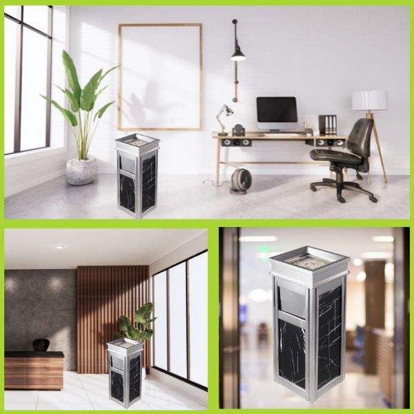 Trang bị thùng rác đá đem lại vẻ đẹp cho không gian