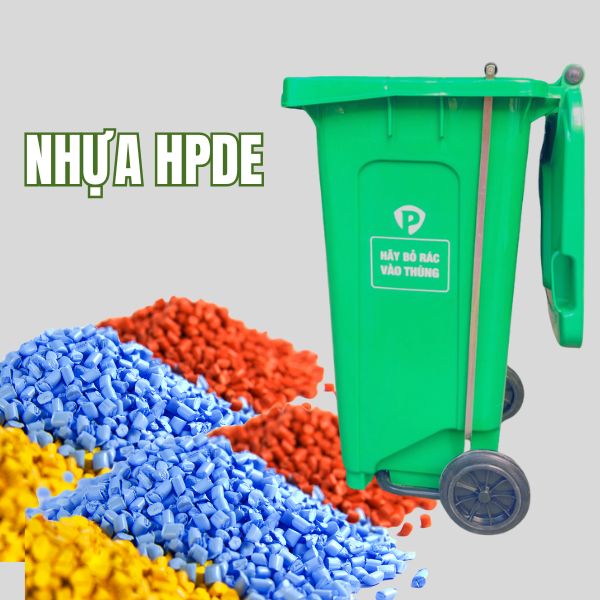Mẫu thùng rác sản xuất từ nhựa HDPE