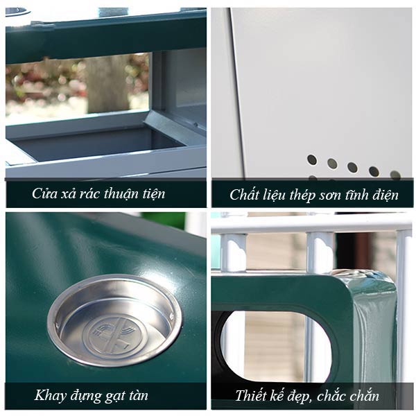 Chi tiết các đặc điểm thiết kế thùng rác