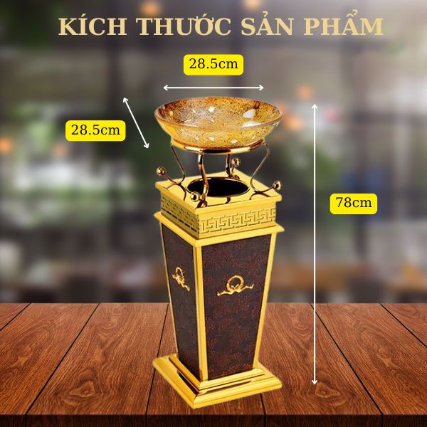 Kích thước thùng rác chi tiết để bạn tham khảo