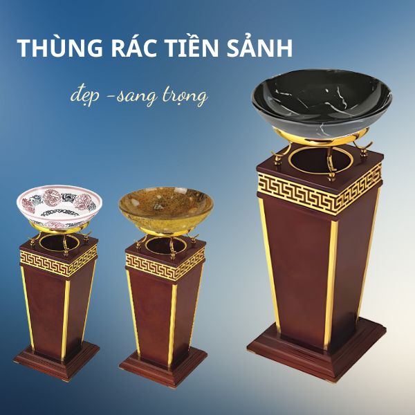 Thùng rác trang trí sảnh đẹp có tại Paloca