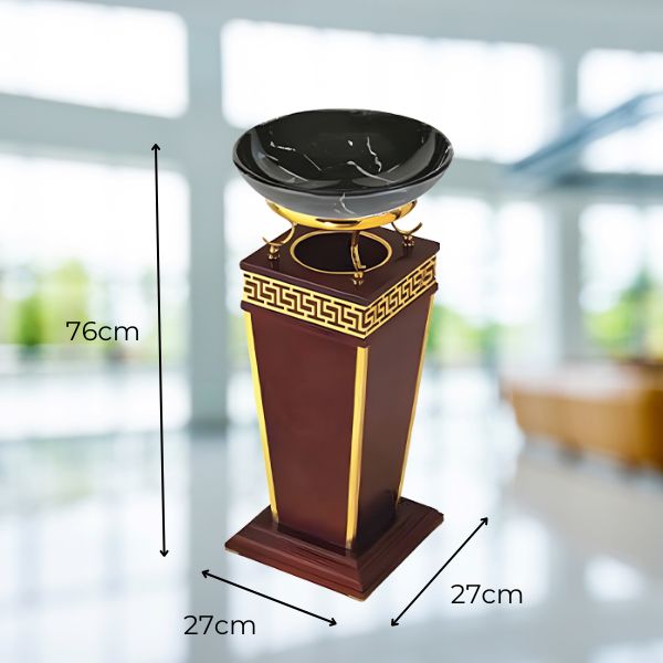 Chi tiết kích thước thùng rác gỗ trang trí