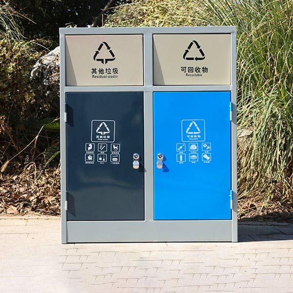 Không gian sử dụng thùng rác 2 ngăn linh hoạt