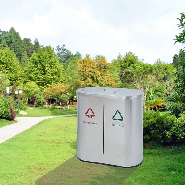 Mẫu thùng rác có thể sử dụng ở không gian ngoài trời