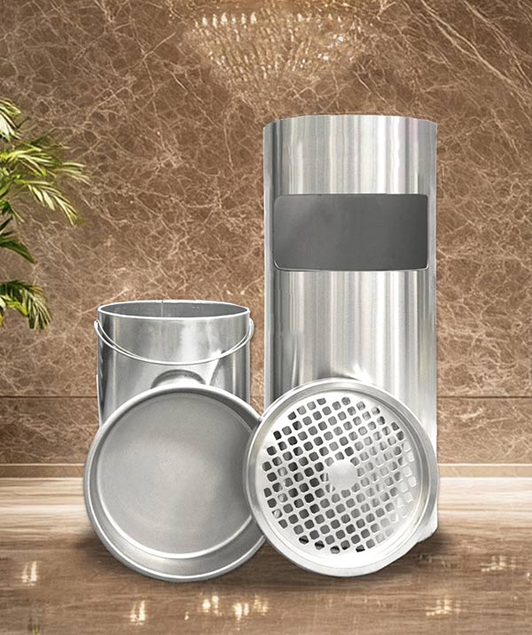 Cấu tạo các bộ phận của thùng đựng rác inox gạt tàn