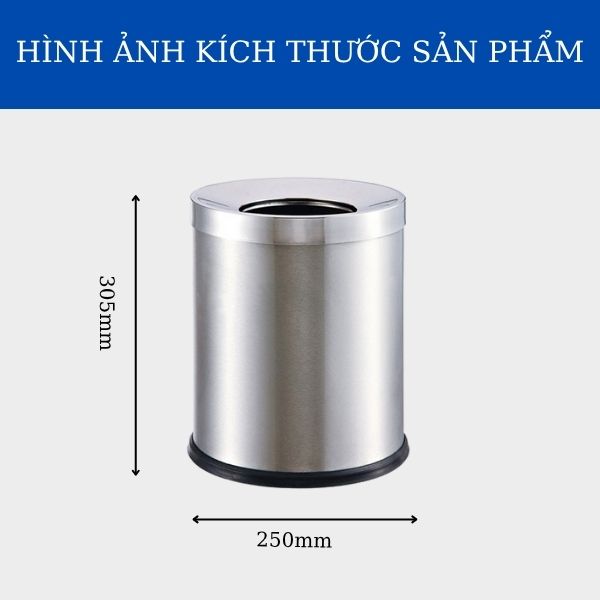 Chi tiết kích thước thùng rác