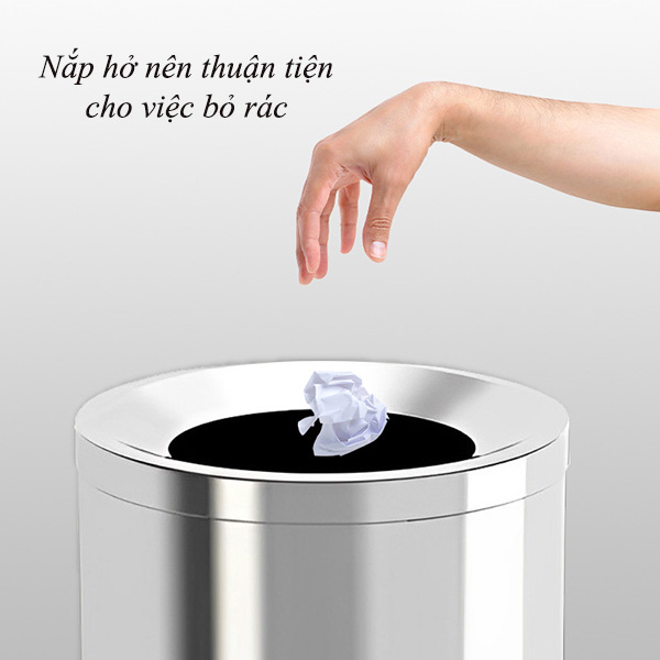 Nắp hở dễ dàng bỏ rác thải