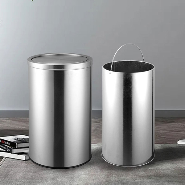 Thùng rác inox nắp lật 2 lớp là mặt hàng chủ lực của Paloca