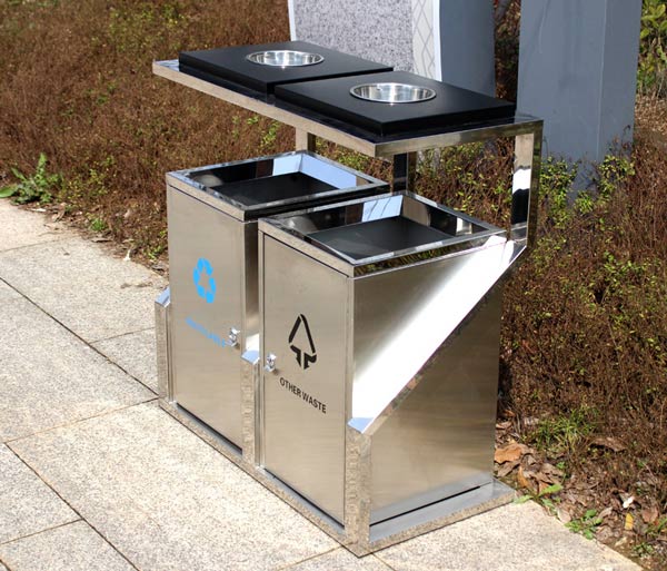 Thùng rác inox ngoài trời là sản phẩm cao cấp của Paloca