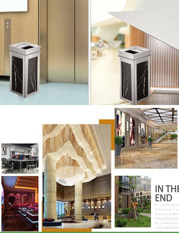 Mẫu thùng rác được sử dụng ở các không gian sang trọng